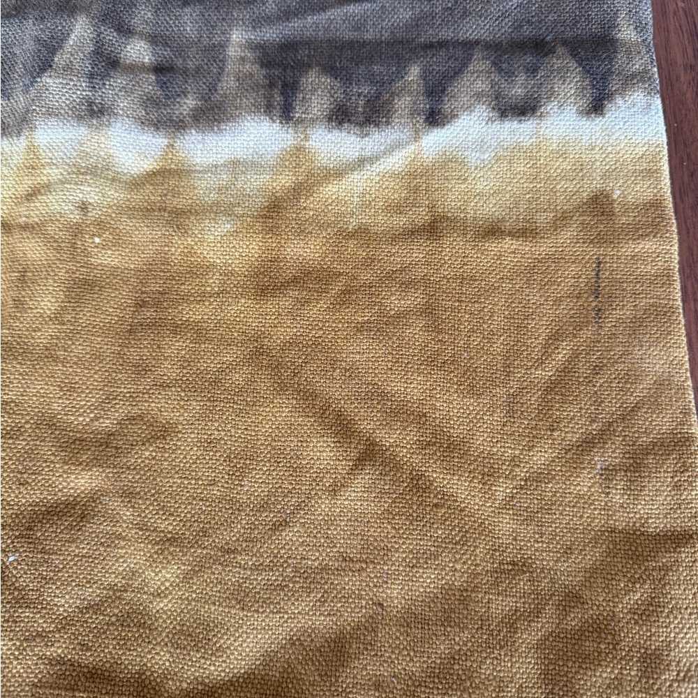 Closet clean out! CB2 Natural Dye Brown Pillow Cover Tie Dye Boho 18” x 18” New - Picture 8 of 11